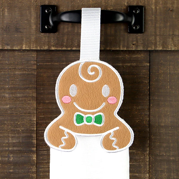 Christmas Gingerbread Towel Topper (In-the-Hoop) - Image 5