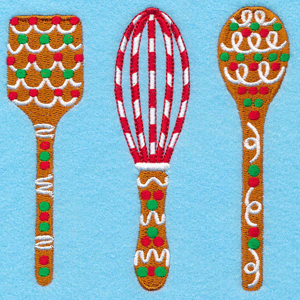 Christmas Gingerbread Utensils Trio - Image 4