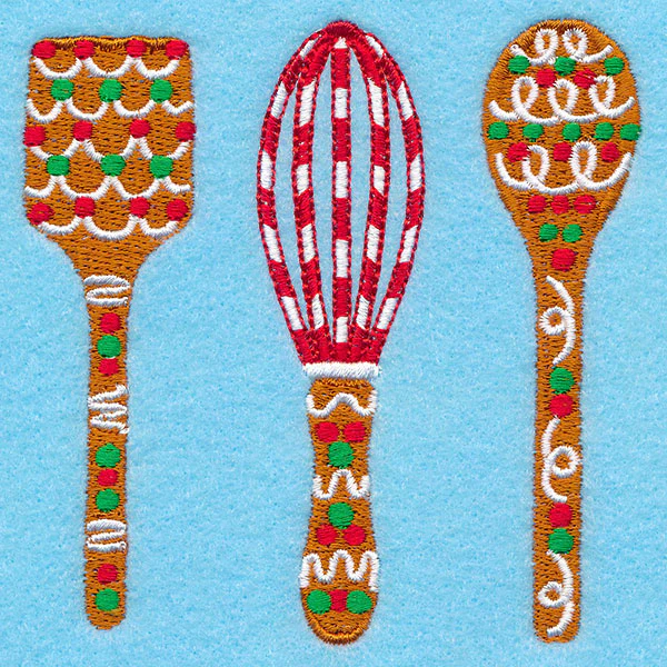 Christmas Gingerbread Utensils Trio - Image 5