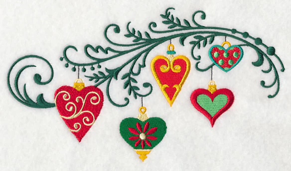 Christmas Heart Filigree Spray - Image 3