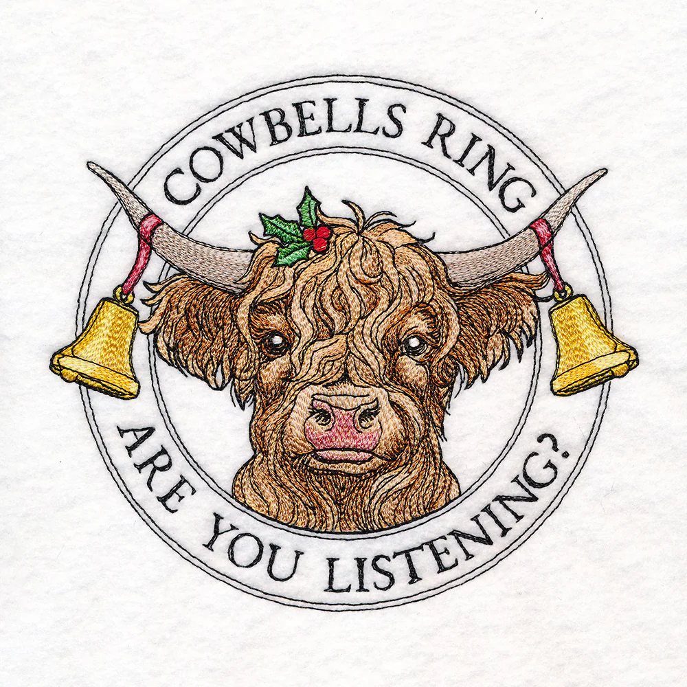 Christmas Highland Cow Stamp - Image 3