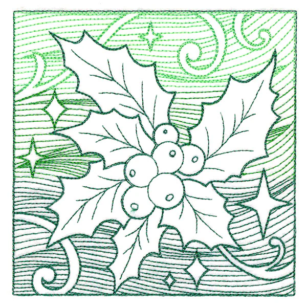 Christmas Holly Etching - Image 4