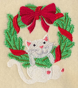 Christmas Kitty Wreath - Image 4