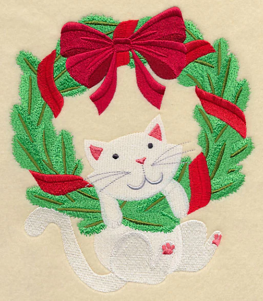 Christmas Kitty Wreath - Image 5