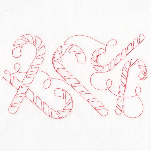 Christmas Magic - Candy Canes (Edge-to-Edge Quilting) - Image 2