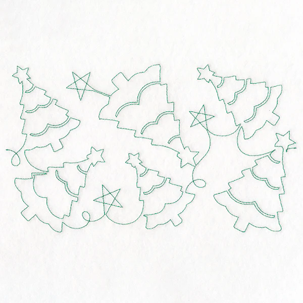 Christmas Magic - Christmas Trees (Edge-to-Edge Quilting) - Image 3
