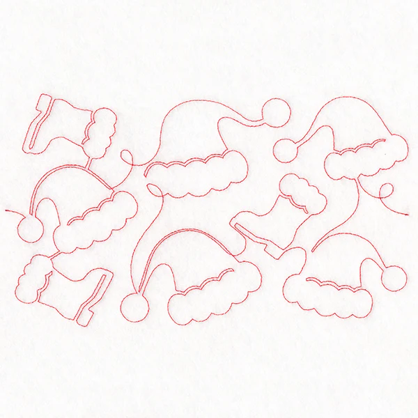Christmas Magic - Santa Hats (Edge-to-Edge Quilting) - Image 2