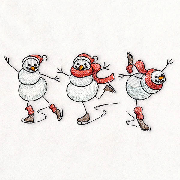 Christmas Magic Snowmen Skating - Image 5