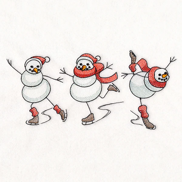 Christmas Magic Snowmen Skating - Image 6