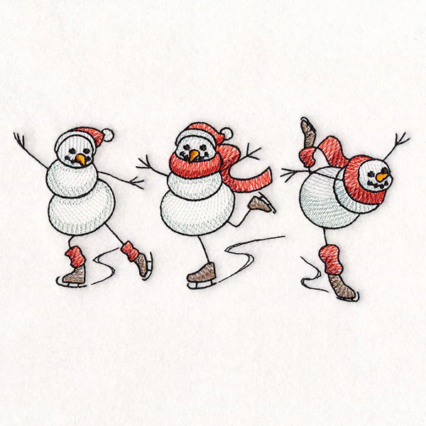Christmas Magic Snowmen Skating - Image 7