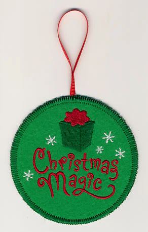 Christmas Magic with Gift Ornament (In-the-Hoop)