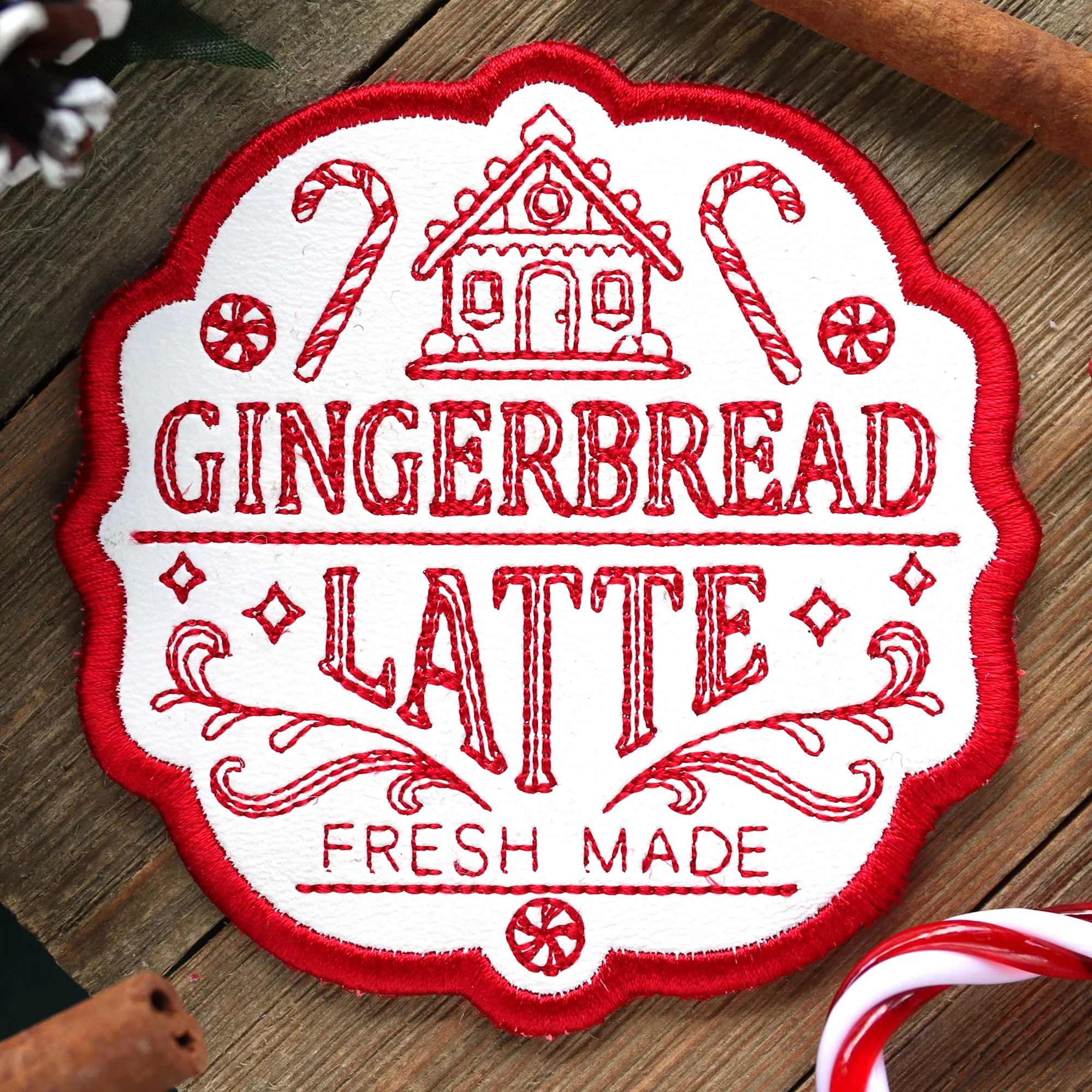 Christmas Market Coaster - Gingerbread Latte - Image 3