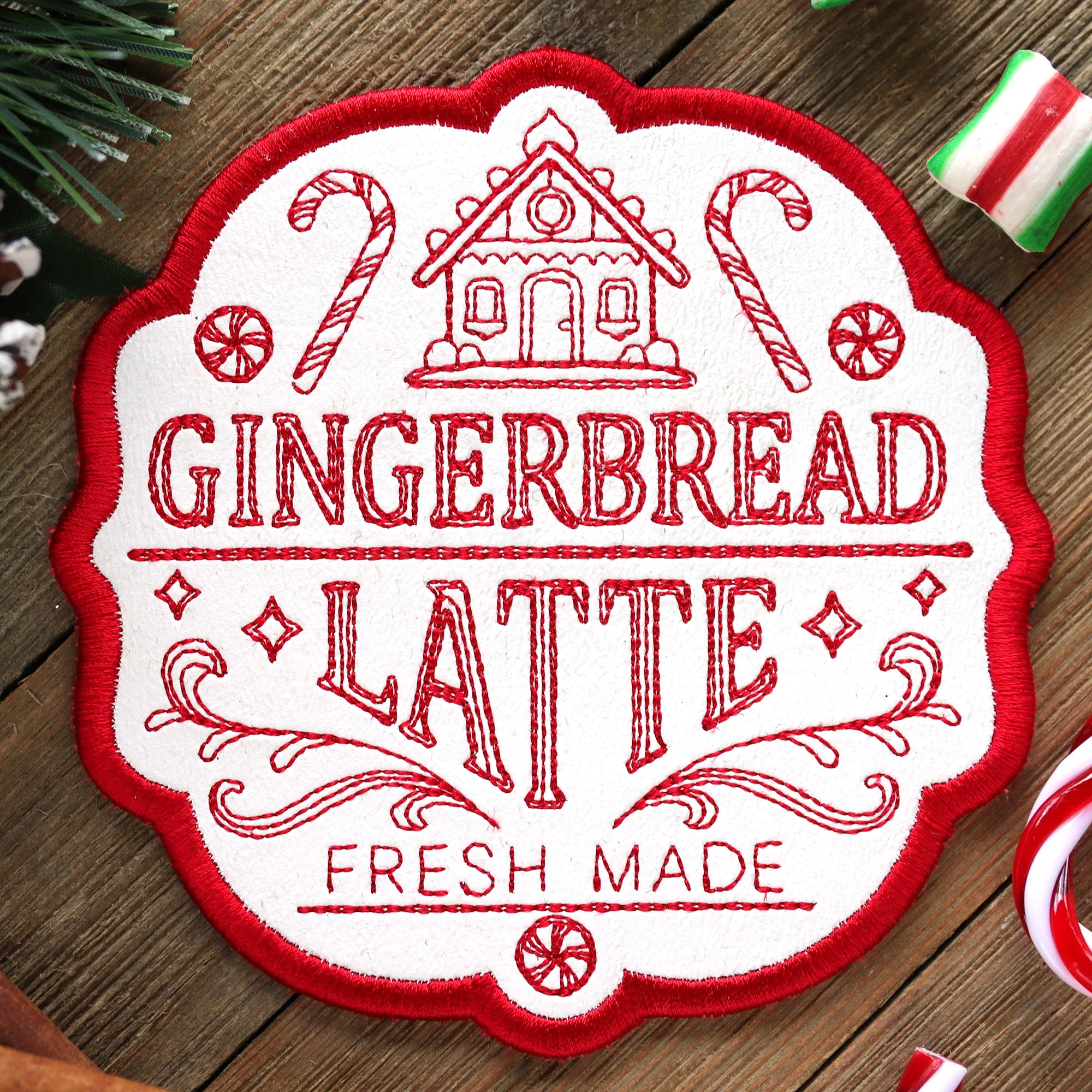 Christmas Market Coaster - Gingerbread Latte - Image 5