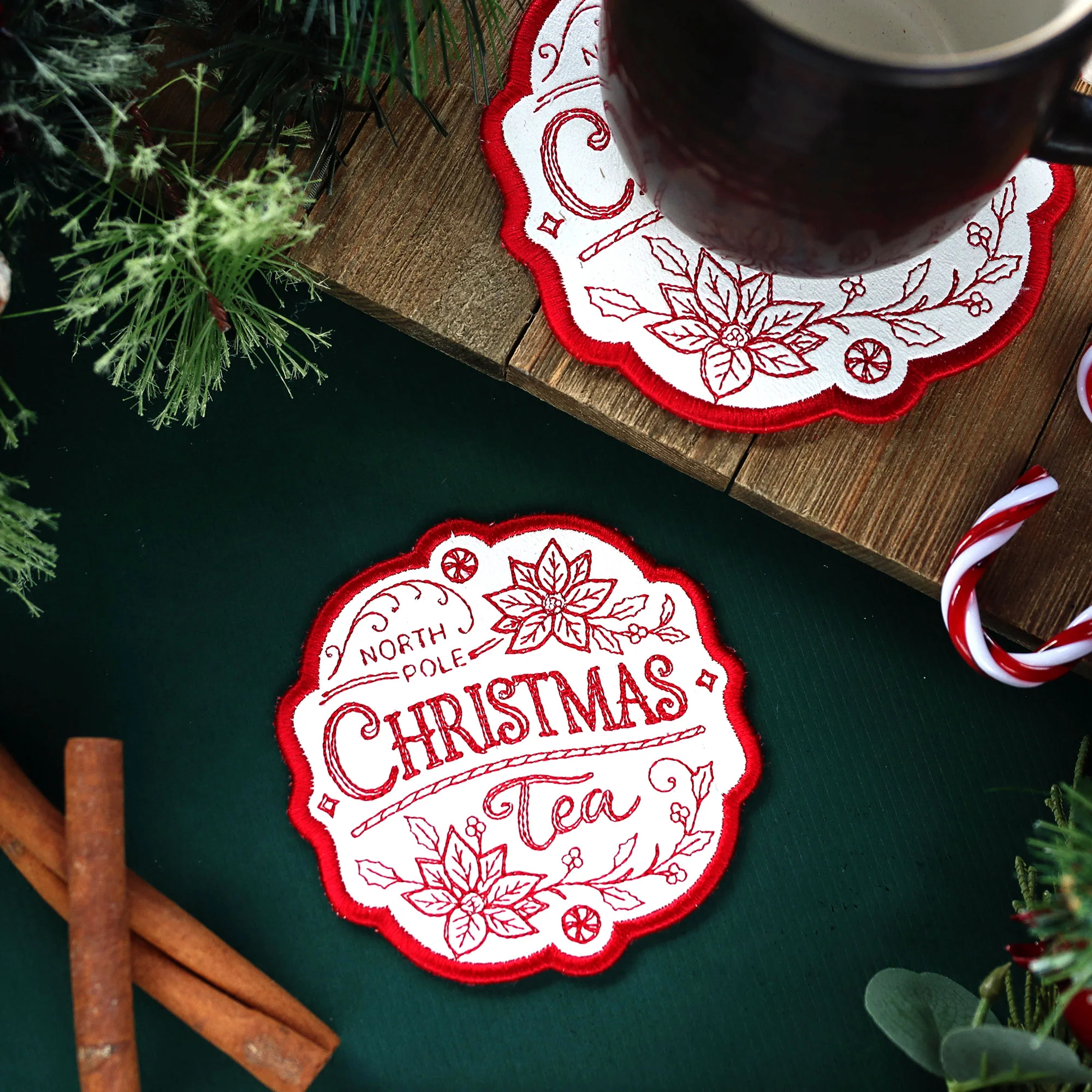 Christmas Market Coaster - Tea - Image 4
