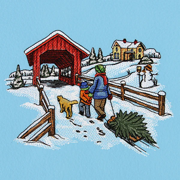 Christmas Memories Bridge Scene - Image 3