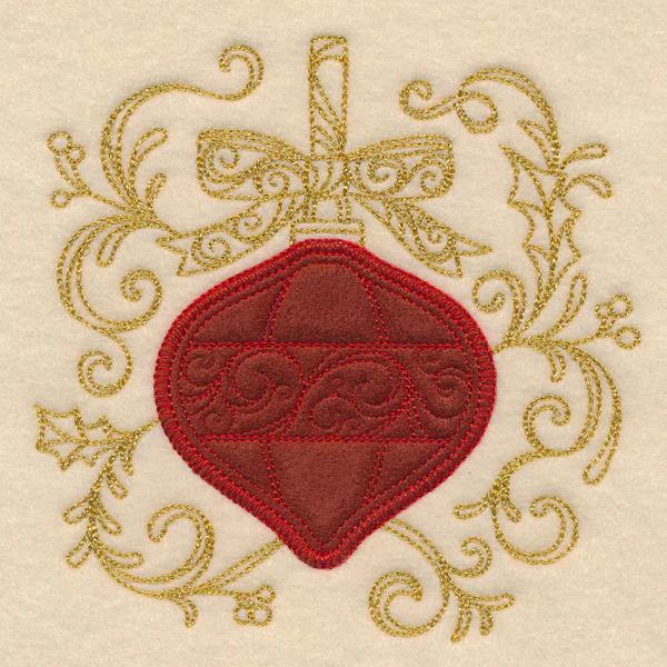 Christmas Memories - Opulent Ornament (Heirloom Applique) - Image 4