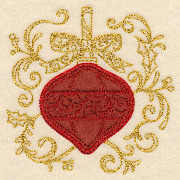 Christmas Memories - Opulent Ornament (Heirloom Applique) - Image 5