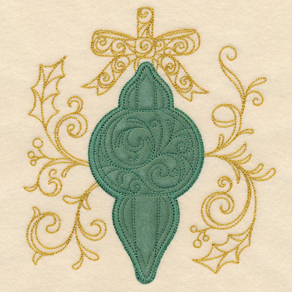 Christmas Memories - Ornate Ornament (Heirloom Applique) - Image 3
