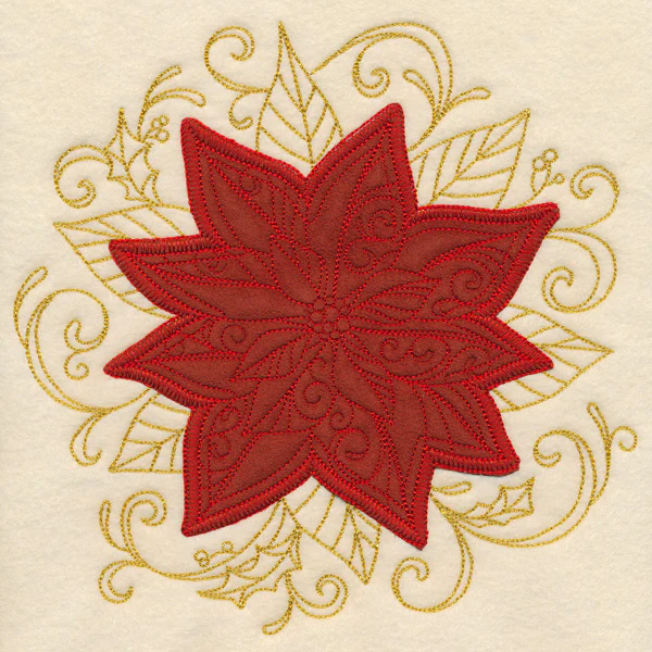 Christmas Memories - Poinsettia (Heirloom Applique) - Image 6