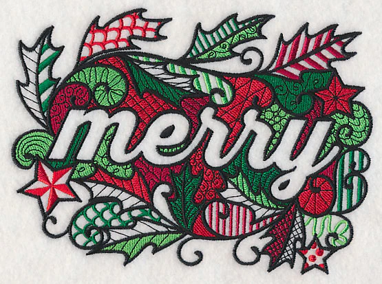 Christmas Merry (Blackwork) - Image 3
