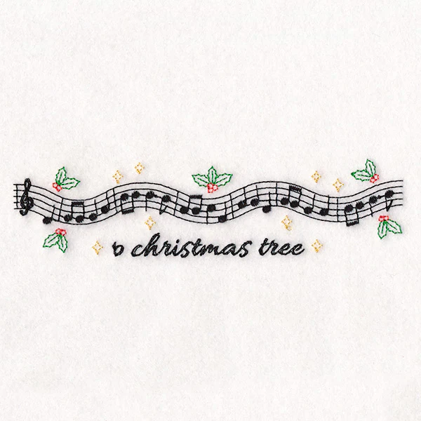 Christmas Music Borders - O Christmas Tree - Image 4