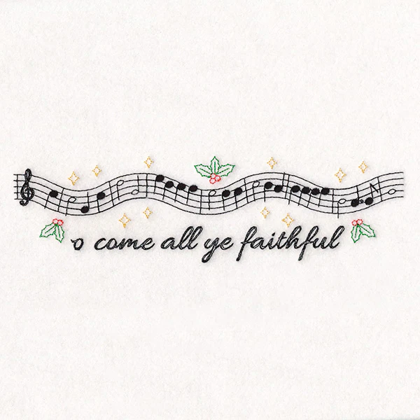 Christmas Music Borders - O Come All Ye Faithful - Image 2