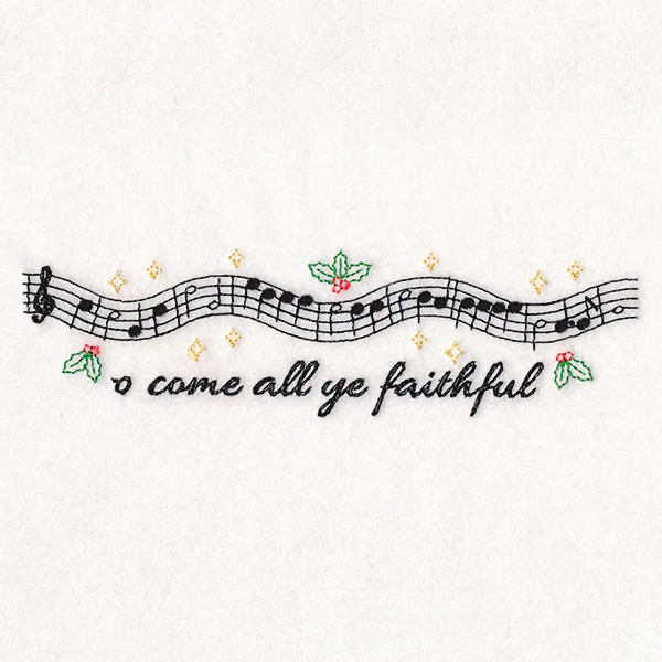 Christmas Music Borders - O Come All Ye Faithful - Image 4