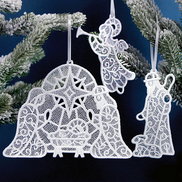 Christmas Nativity Treasures - Angel (Lace) - Image 2