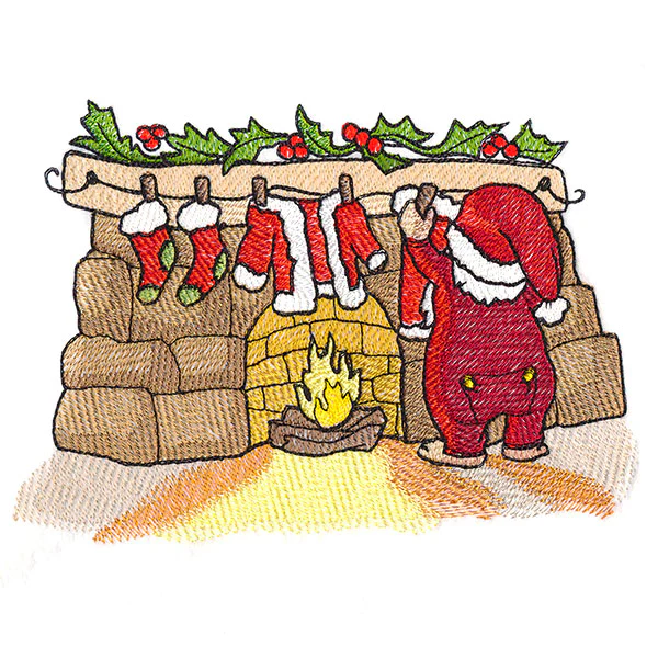 Christmas Night Clothesline Santa - Image 3