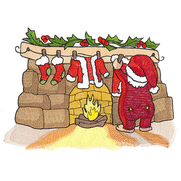 Christmas Night Clothesline Santa - Image 4