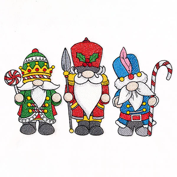 Christmas Nutcracker Gnomes Trio - Image 2