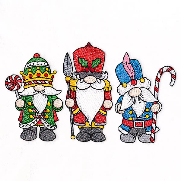 Christmas Nutcracker Gnomes Trio - Image 3