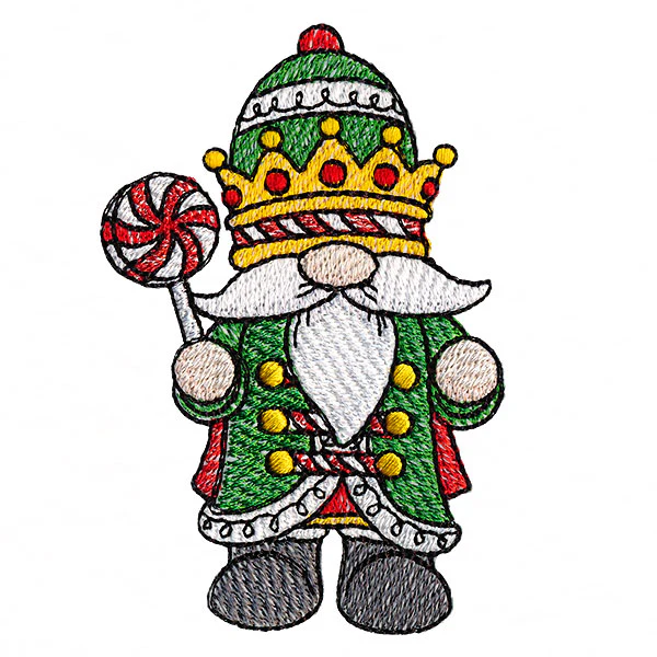 Christmas Nutcracker Peppermint Gnome - Image 2