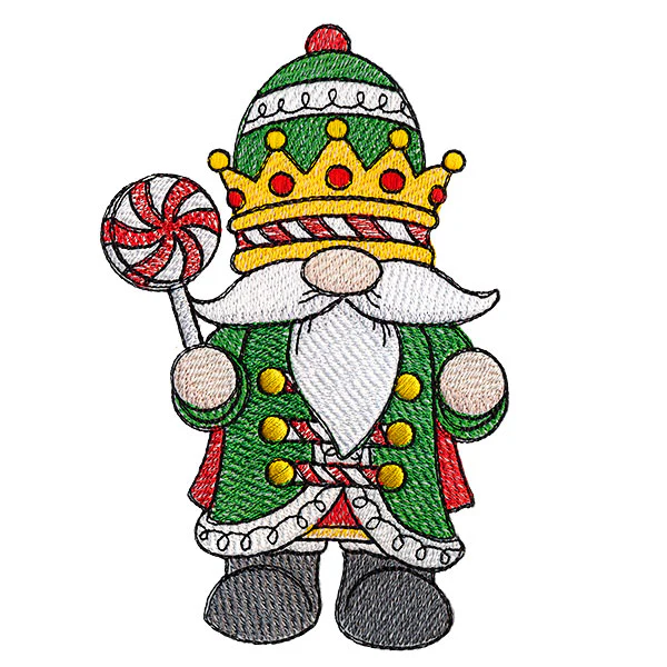 Christmas Nutcracker Peppermint Gnome - Image 3