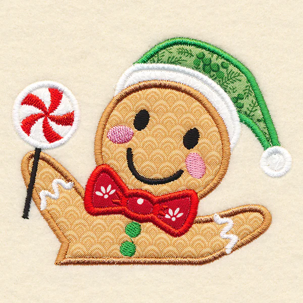 Christmas on the Edge - Gingerbread Man (Applique) - Image 3