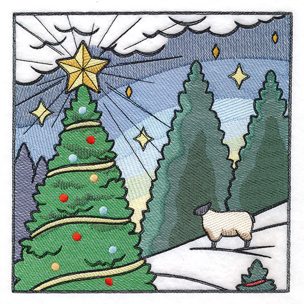 Christmas on the Farm Scene - Block 1 - Image 5