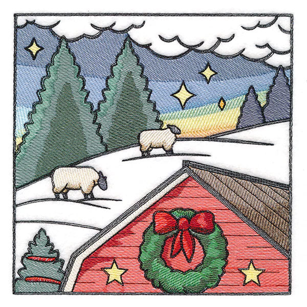 Christmas on the Farm Scene - Block 2 - Image 4