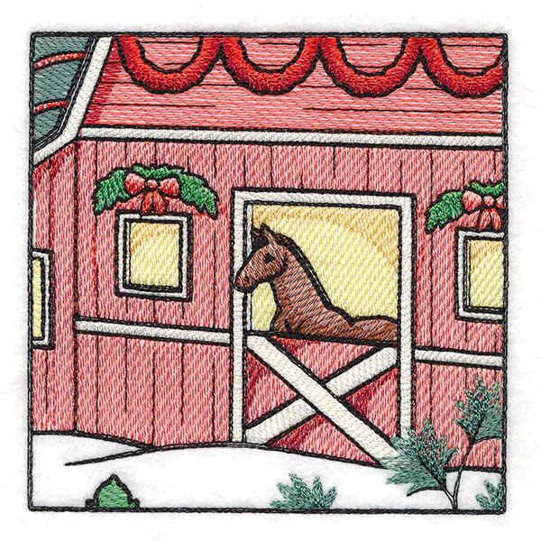 Christmas on the Farm Scene - Block 4 - Image 10
