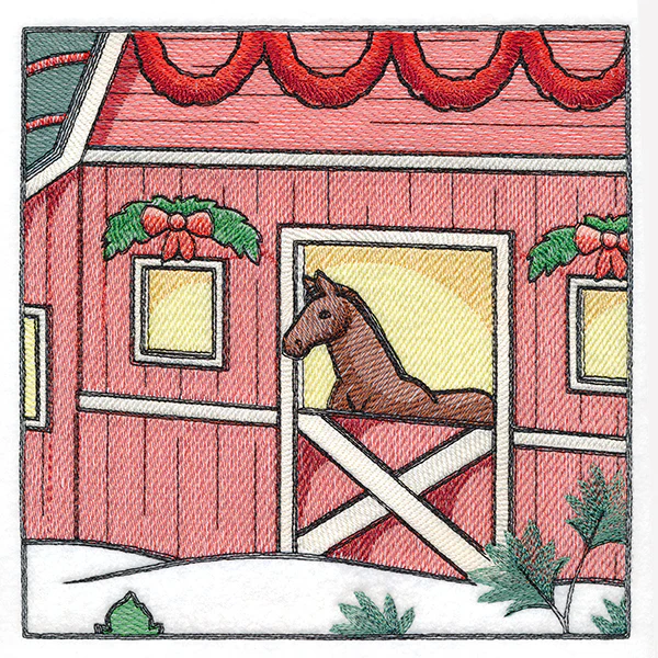 Christmas on the Farm Scene - Block 4 - Image 13