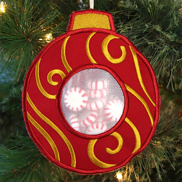 Christmas Ornament Candy Holder (In-the-Hoop) - Image 8