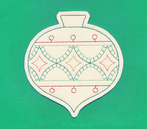 Christmas Ornament Coaster (In-the-Hoop)