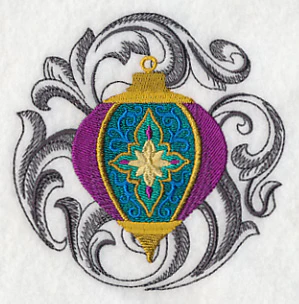 Christmas Ornament with Baroque Background - Image 5