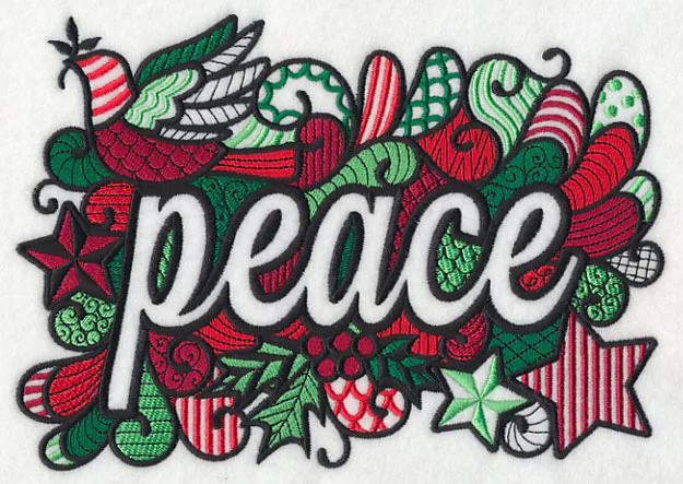 Christmas Peace (Blackwork) - Image 2