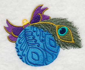 Christmas Peacock Ornament - Image 3
