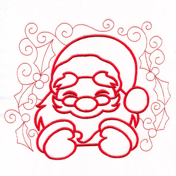 Christmas Peeking Doodles - Santa - Image 5