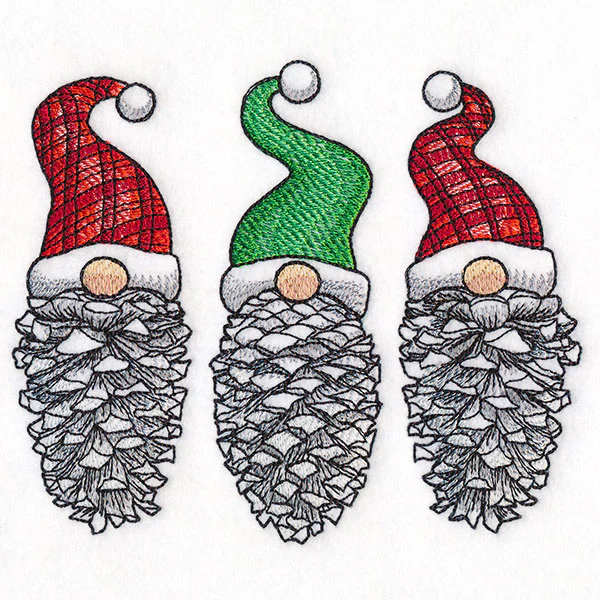 Christmas Pinecone Gnomes Trio - Image 5