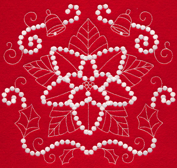 Christmas Poinsettia (Candlewicking)