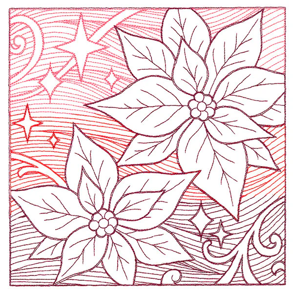 Christmas Poinsettia Etching - Image 5