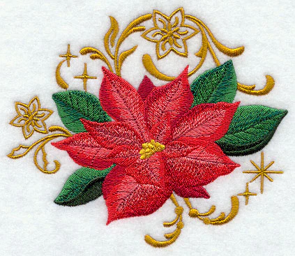 Christmas Poinsettia with Echoes - Image 3