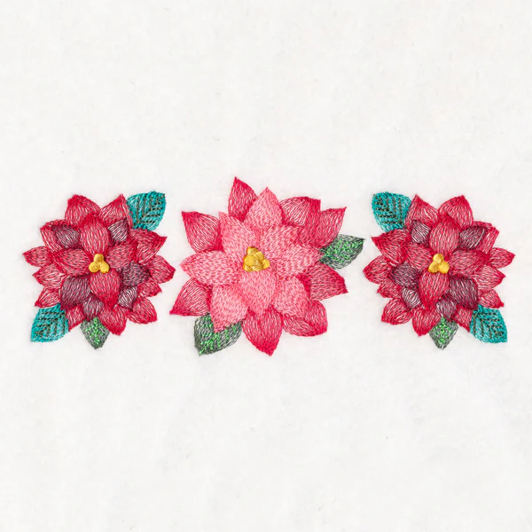 Christmas Poinsettias Trio - Image 3